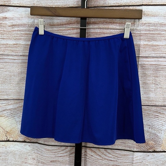 Lands' End Blue Mini A-Line Sarong Cover Up Size S - Picture 4 of 8